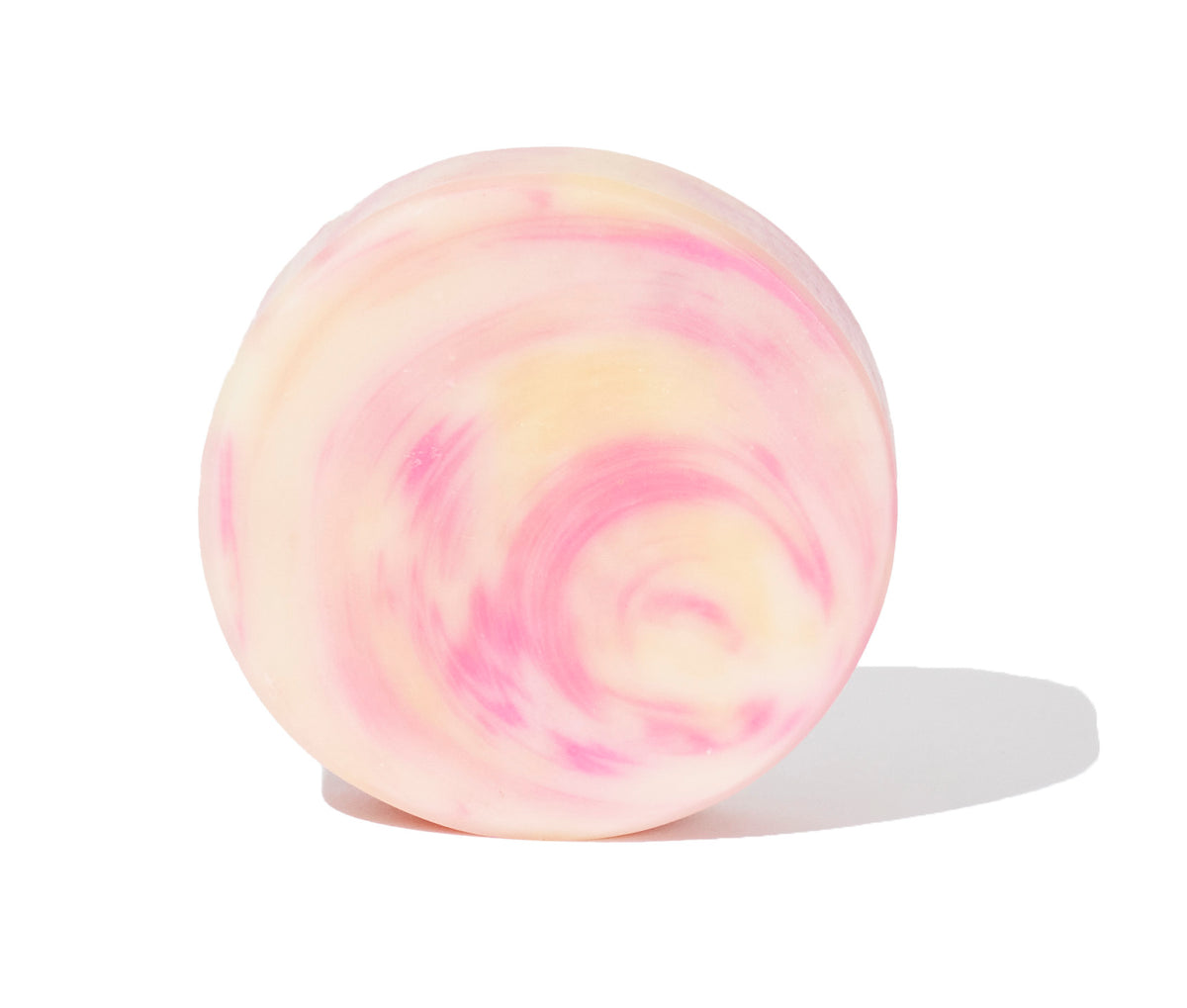 Magnolia Hibiscus-Infused Bar with pink and cream swirls
