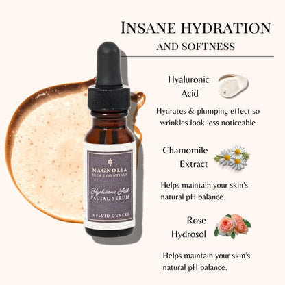 Hyaluronic Acid Facial Serum - Deep Hydration