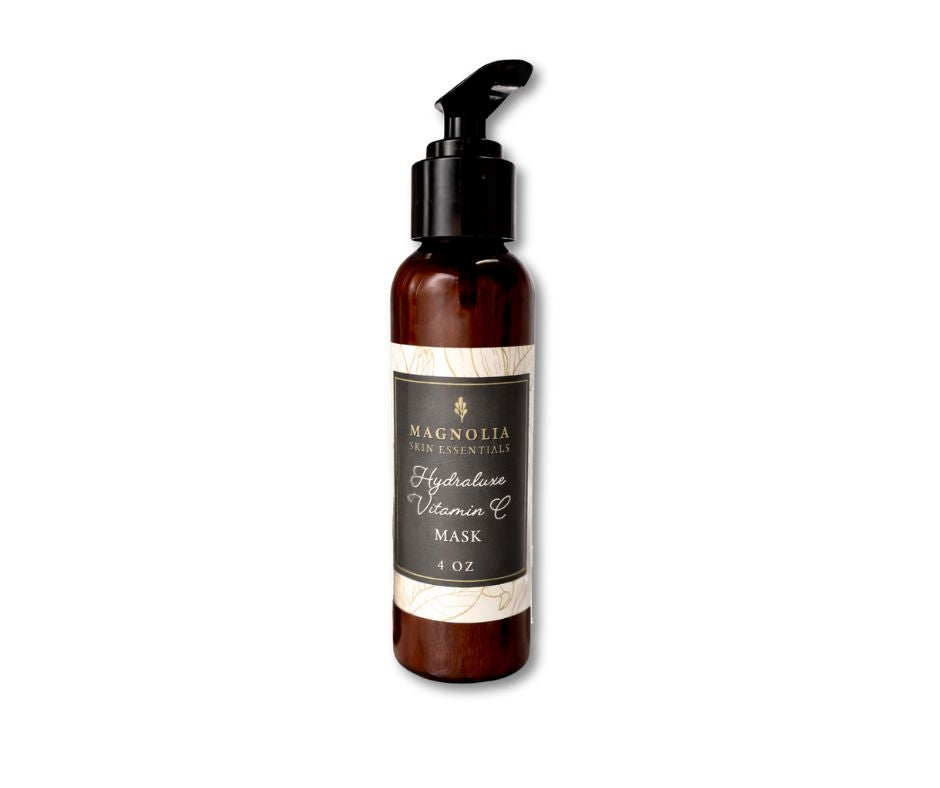 Hydraluxe Vitamin C Mask in an amber pump bottle